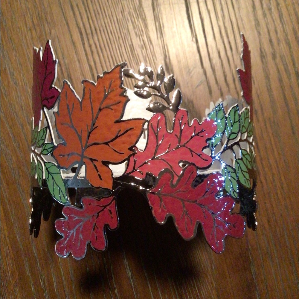 BATH & BODY WORKS AUTUMN 3 WICK CANDLE HOLDER - NWT